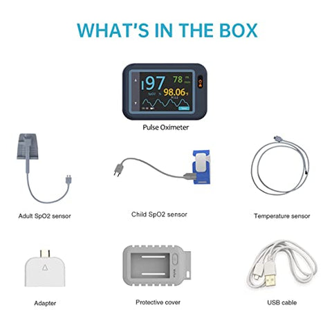 Check Me O2 Max Infant Sensor Babytone Checkme Pod Smart Blood Oxygen Monitor for Adults and Infant
