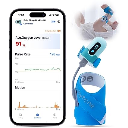 Baby Sleep Monitor S1 - Blue Sock Version